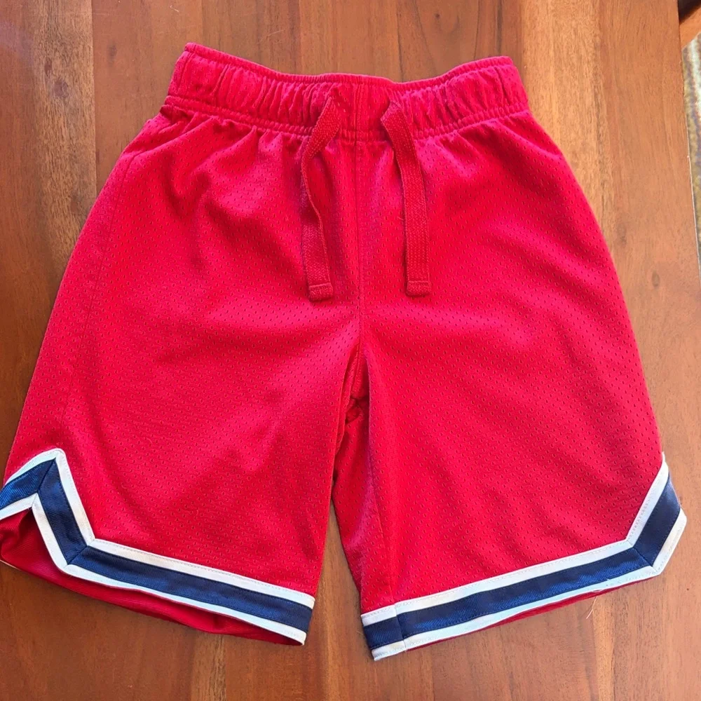 OshKosh B'gosh Red Boys' Athletic Shorts with Navy & White Trim